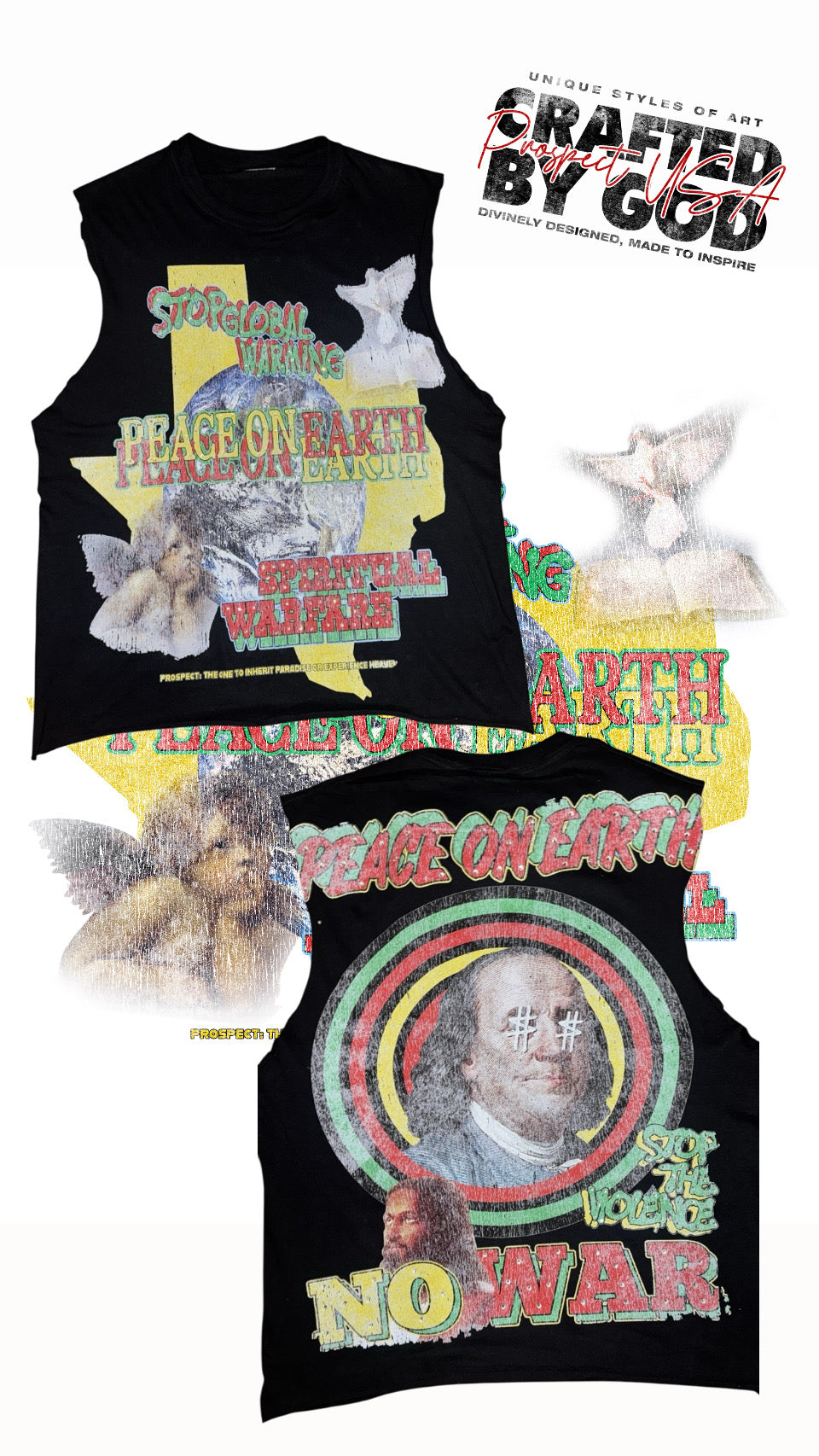 “Peace On Earth – Spiritual Warfare Tee” (Crafted by God Collection)